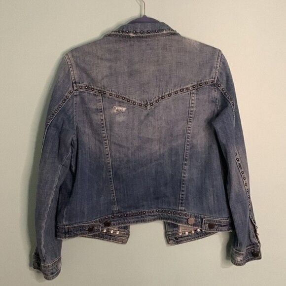 BLANKNYC Denim Studded Distressed Jacket - Picture 6 of 6